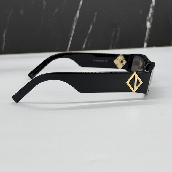 NEW UNISEX SUNGLASSES DIOR CD DIAMOND S1I 10A0 BLACK SQUARE EYEWEAR CD DIAMOND S - Picture 6 of 9